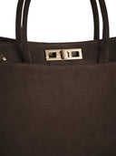 Fabiana Filippi Genuine Suede Leather Tote Bag