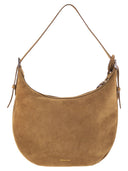 Fabiana Filippi Maxi Suede Hobo Bag With Diamond Detail