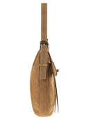Fabiana Filippi Maxi Suede Hobo Bag With Diamond Detail