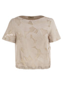 Herno Floral Jacquard And New Techno Taffeta Top