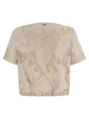 Herno Floral Jacquard And New Techno Taffeta Top