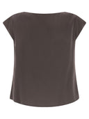 Herno Resort Blouse In Satin Envers