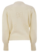 Mc2 Saint Barth Bloom Sweater With Pearls