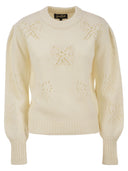 Mc2 Saint Barth Bloom Sweater With Pearls