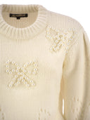 Mc2 Saint Barth Bloom Sweater With Pearls