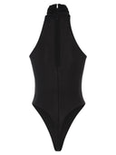 Elisabetta Franchi Crêpe Jersey Bodysuit With Jewel Detail