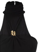 Elisabetta Franchi Crêpe Jersey Bodysuit With Jewel Detail
