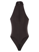 Elisabetta Franchi Crêpe Jersey Bodysuit With Jewel Detail