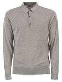 John Smedley Bradwell Cotton Long Sleeved Polo Shirt
