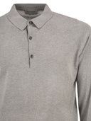 John Smedley Bradwell Cotton Long Sleeved Polo Shirt