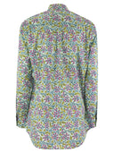 Mc2 Saint Barth Brigitte Shirt With Flower Pattern