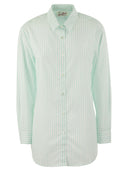 Mc2 Saint Barth Brigitte Shirt With Striped Pattern