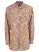 Mc2 Saint Barth Brigitte Shirt With Flower Pattern