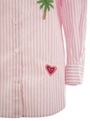 Mc2 Saint Barth Brigitte Shirt With Striped Pattern