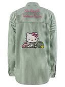 Mc2 Saint Barth Brigitte Shirt With Striped Pattern And Hello Kitty