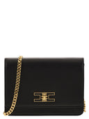 Elisabetta Franchi Lille skulderrem med logo plak