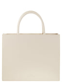 Elisabetta Franchi Medium Shopper With Logo Plaque