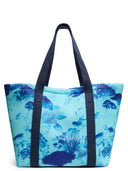 Vilebrequin Polyester Tote Bag With Marine Print