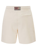 Mc2 Saint Barth Piqué Cotton Shorts With Logo