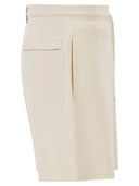 Mc2 Saint Barth Piqué Cotton Shorts With Logo