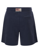 Mc2 Saint Barth Piqué Cotton Shorts With Logo