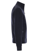 Paul & Shark Wool Cardigan mit Reißverschluss und legendärem Abzeichen
