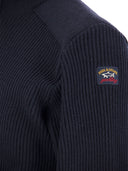 Paul & Shark Wool Cardigan mit Reißverschluss und legendärem Abzeichen