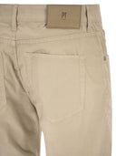 Pt Torino Five Pocket Trousers In Stretch Cotton