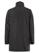 Herno Wool Coat With Detachable Collar