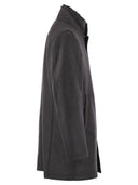 Herno Wool Coat With Detachable Collar