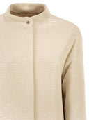 Herno Overcoat With All Over Sequins