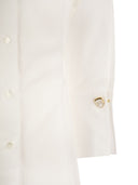 Camisa Poplin de Elisabetta Franchi Chevron con dardos