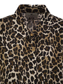 Elisabetta Franchi Animal Georgette -Hemd mit Bandmanschetten
