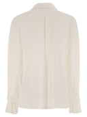 Elisabetta Franchi Georgette Shirt With Floral Embroidery
