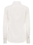 Elisabetta Franchi Cotton Poplin Shirt With Logo