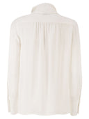 Elisabetta Franchi Viscose Georgette Shirt With Sash