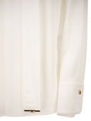 Elisabetta Franchi Viscose Georgette Shirt With Sash
