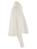 Fabiana Filippi Cropped Shirt With Lace Collar
