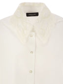 Fabiana Filippi Cropped Shirt With Lace Collar