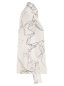 Fabiana Filippi Pure Silk Shirt With Abstract Graphic Print