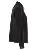 Fabiana Filippi Virgin Wool Shirt With Houndstooth Detail