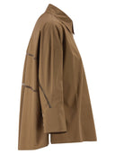 Fabiana Filippi Cropped Poplin Shirt With Detail On The Back