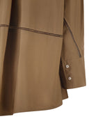 Fabiana Filippi Cropped Poplin Shirt With Detail On The Back