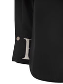 Elisabetta Franchi Poplin Shirt mit Logo auf Manschetten