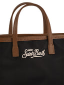 Mc2 Saint Barth City Mini Bag With Logo And Shoulder Strap