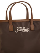 Mc2 Saint Barth City Mini Bag With Logo And Shoulder Strap