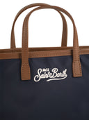 Mc2 Saint Barth City Mini Bag With Logo And Shoulder Strap