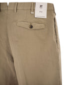 Pt Torino Tailored Bermuda Shorts In Lyocell, Linen And Cotton Blend