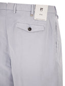 Pt Torino Tailored Bermuda Shorts In Lyocell, Linen And Cotton Blend
