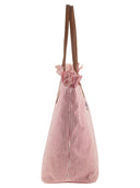 Mc2 Saint Barth City Shopper Bag With Stripes And Embroidered Logo